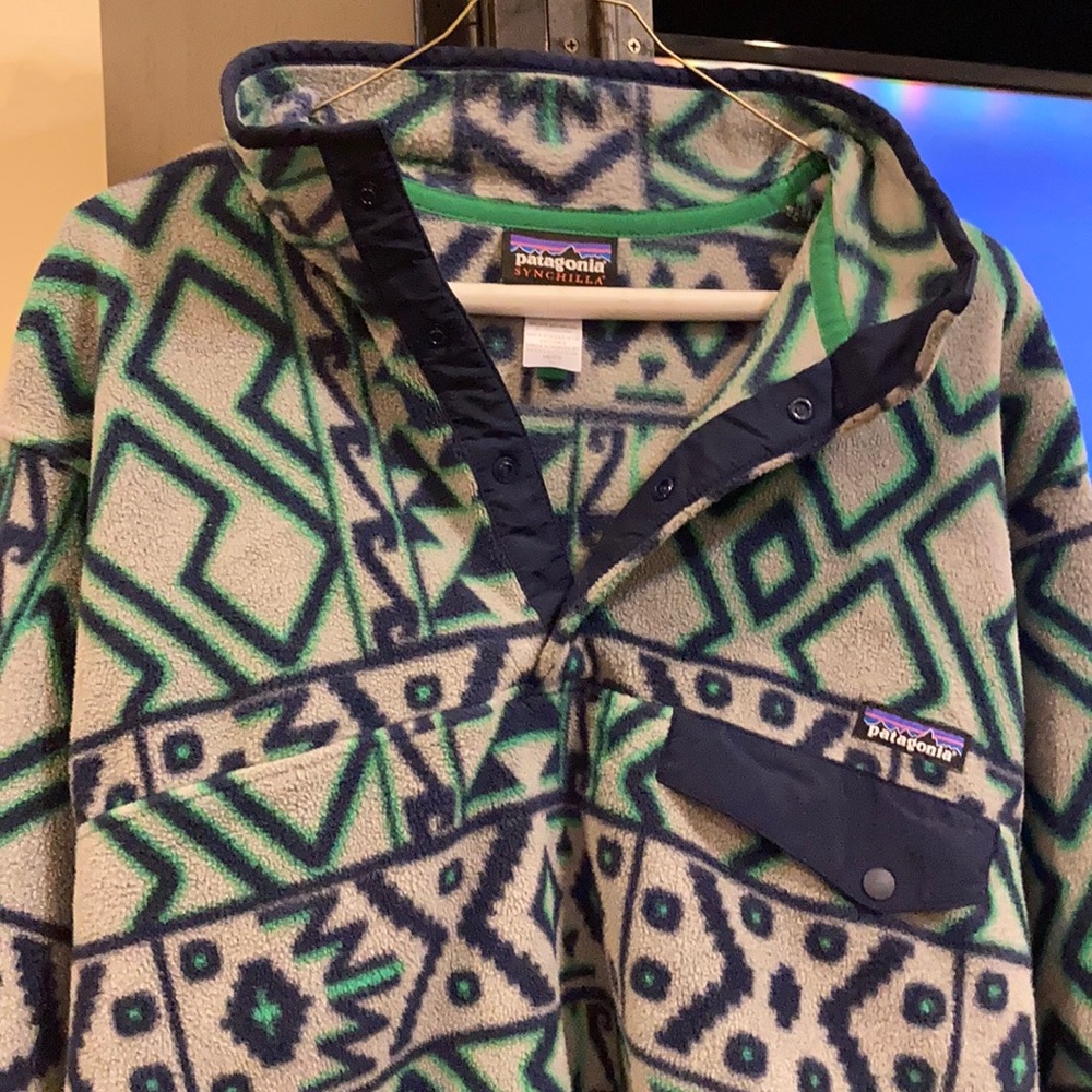 Men’s VINTAGE Patagonia Snap T Synchilla Sz Medium